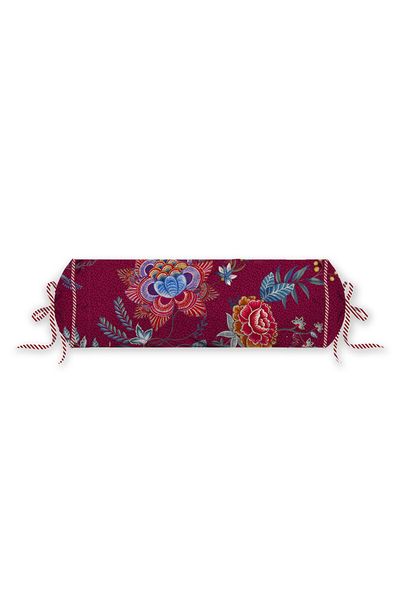 Nackenrolle Flower Festival Dunkel Rot