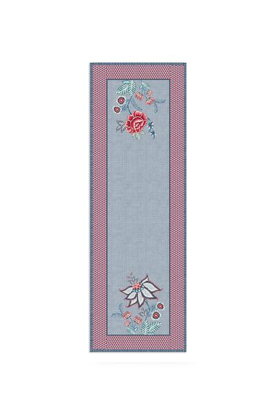 Flower Festival Table Runner Blue