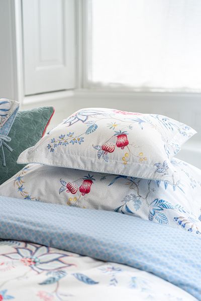 Cushion Square Flower Festival White
