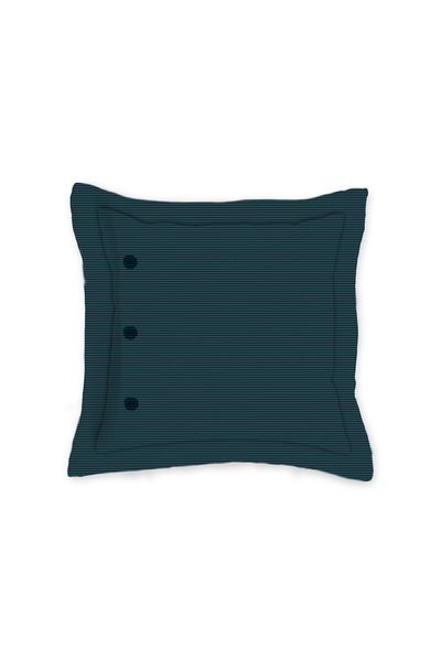 Quadratisches Zierkissen Forest Carpet Dunkel Blau