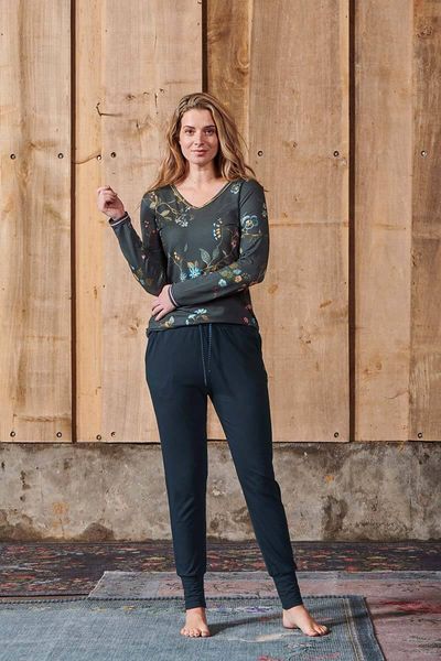 Trousers Long Solid Blue