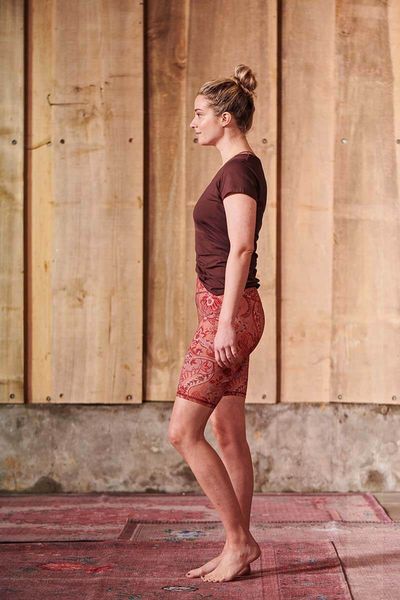 Top Short Sleeve Solid Terra Red