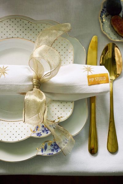 Royal White Soepbord 23,5 cm Golden Dots