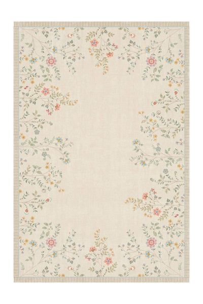 Teppich Campo de Flores by Pip Gebrochen Weiss