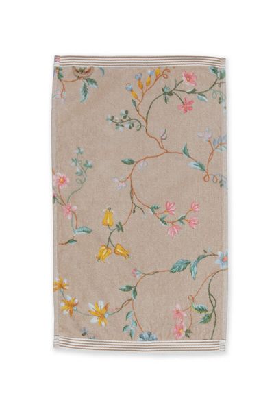 Guest Towel Les Fleurs Khaki 30x50 cm