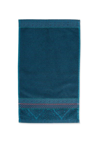 Gästehandtuch Soft Zellige Dunkelblau 30x50 cm