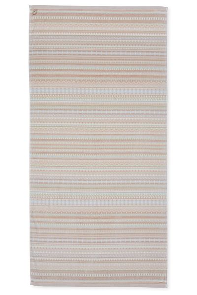 Große Handtuch Geometric Print Sand 70x140cm