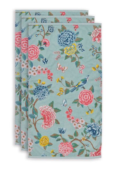 Bath Towel Set/3 Good Evening Blue 55x100 cm
