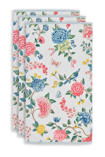 Bath Towel Set/3 Good Evening White 55x100 cm