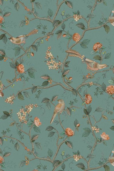 Pip Studio Good Nightingale Non-Woven Wallpaper Petrol