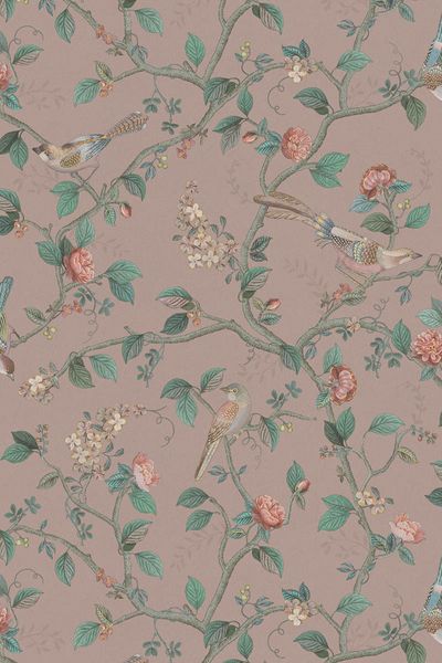 Pip Studio Good Nightingale Vliestapete Rosa Mauve