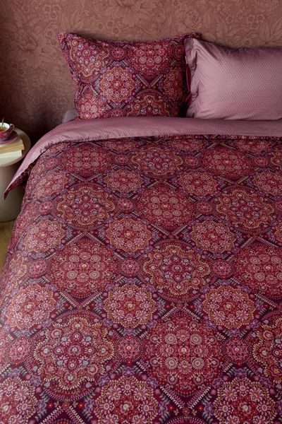 Pillowcase Il Mosaico Dark Red