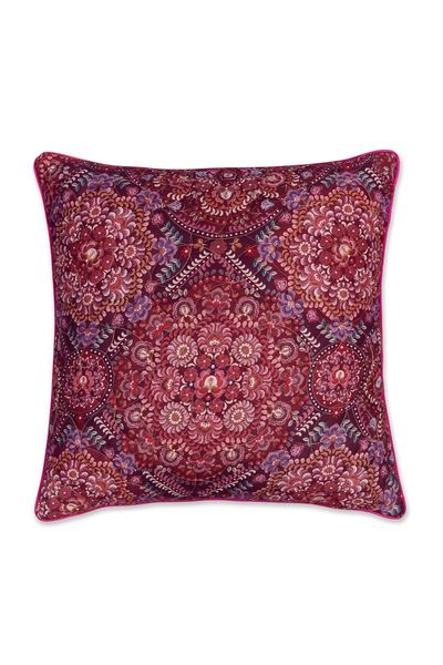 Coussin Décoratif Matelassé Il Mosaico Rouge Foncé