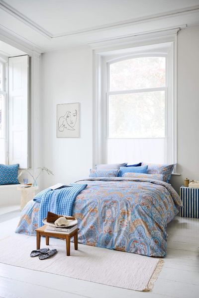 Bettbezugsset Jabali Flower Blau