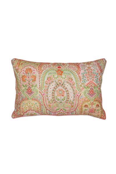 Quilted Cushion Jabali Flower Coral