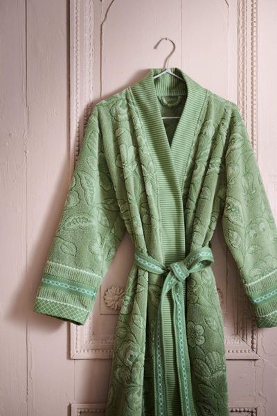 Peignoir Jasmin Jacquard Vert