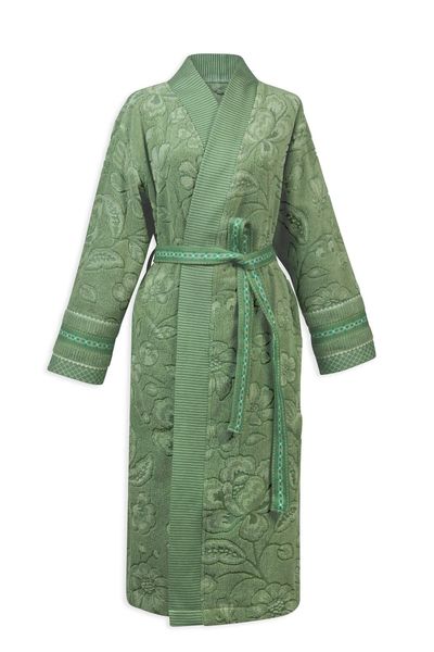 Peignoir Jasmin Jacquard Vert