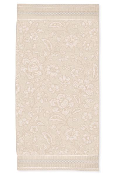 Große Handtuch Jasmin Jacquard Sand 70x140cm
