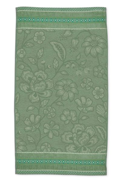 Badetuch Jasmin Jacquard Grün 55x100cm