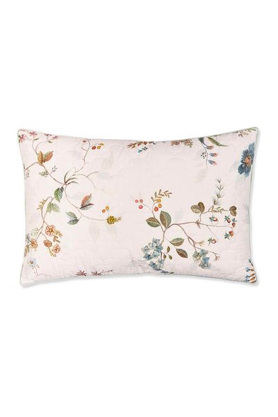 Cushion Quilted Kawai Flower White