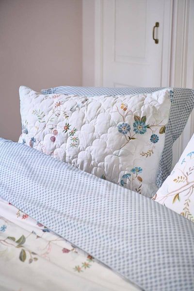 Zierkissen Quilted Kawai Flower Weiss