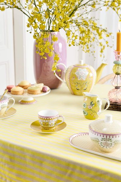 Espresso Kop & Schotel Lily&Lotus Moon Delight Geel 120ml