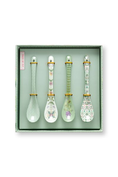Set/4 teaspoons Lily&Lotus Light Green 13cm