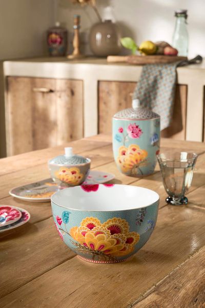 Kom Blooming Tales Fantasy Blauw 18cm