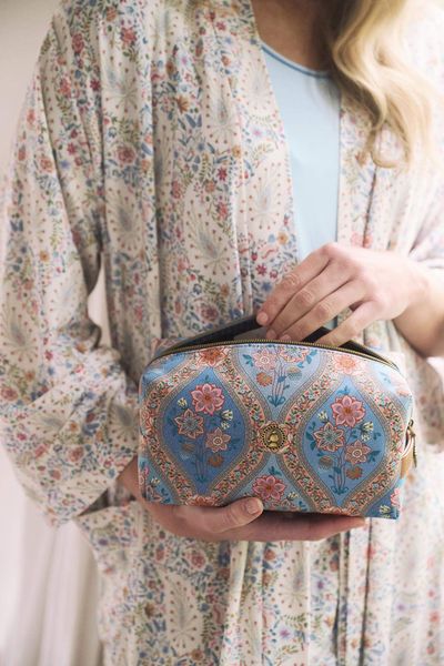 Toilettas Coco Medium Ornamento Blauw