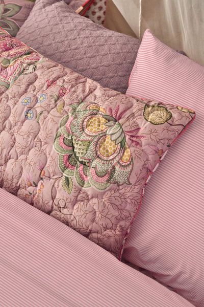 Sierkussen Quilted Mumbai Morning Roze