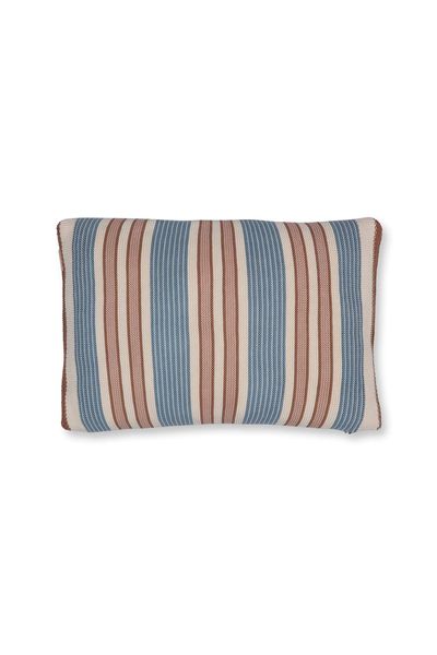 Cushion Bonsoir Combistripe Blue