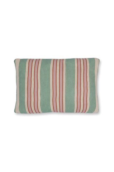 Cushion Bonsoir Combistripe Green