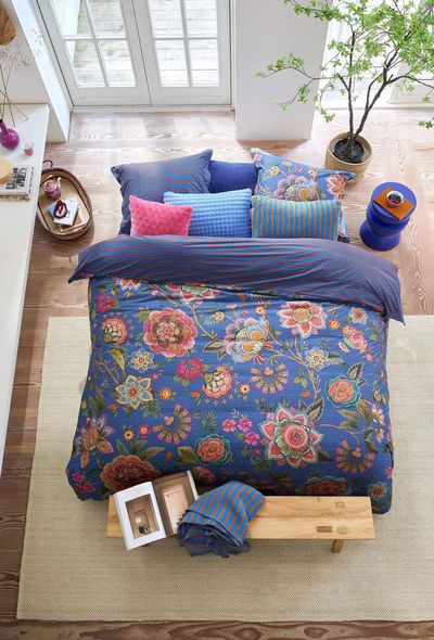 Duvet Cover Set Bombay Bold Dark Blue