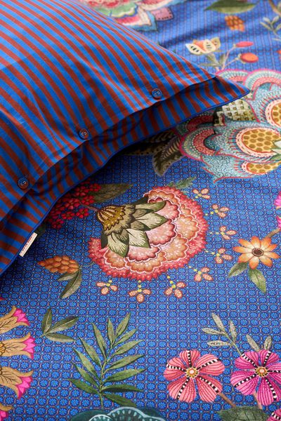 Pillowcase Bombay Bold Dark Blue