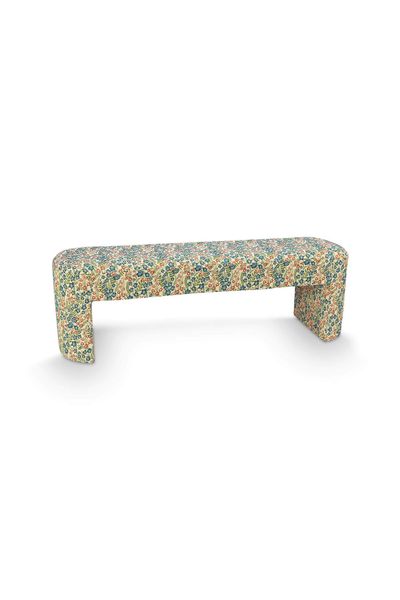 Zitbank L Poppy Jacquard Blauw