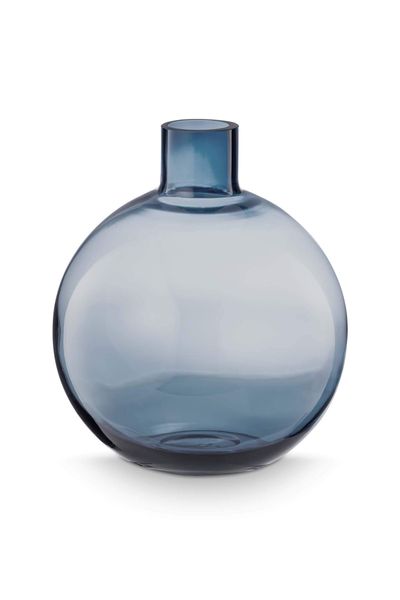 Vase Verre Bleu 22cm