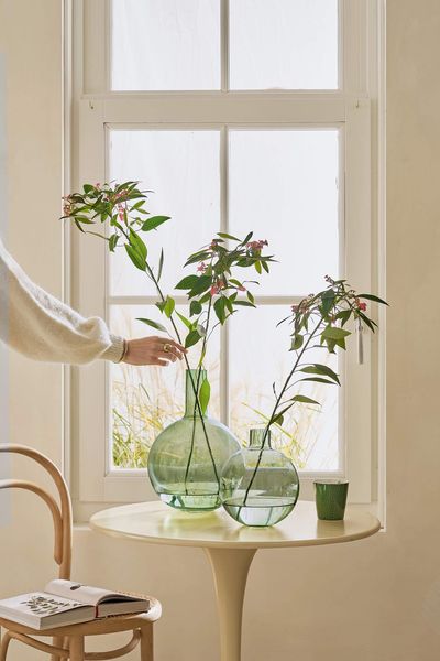 Vase Verre Vert 22cm