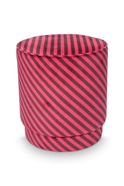 Hocker Block Stripe Rosa