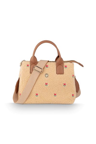 Handtasche Fia Mittelgroß Teddy Sand