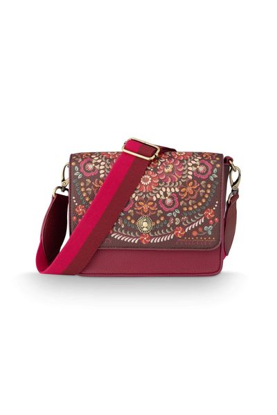 Schultertasche Fenna Klein Il Ricamo Rot