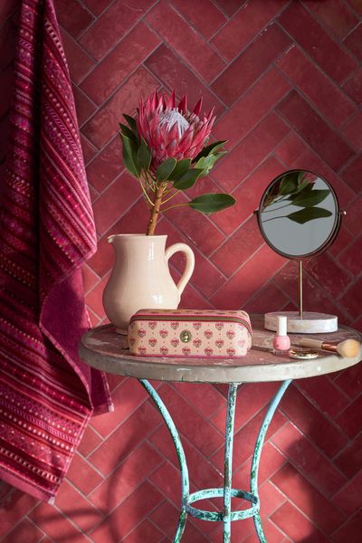 Necessaire Cyrille Klein Jaipur Flower Rosa