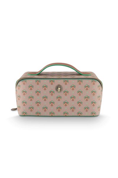 Necessaire Cyrille Mittelgroß Jaipur Flower Grün