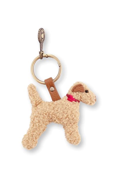 Schlüsselanhänger Bobby Hund Teddy Sand