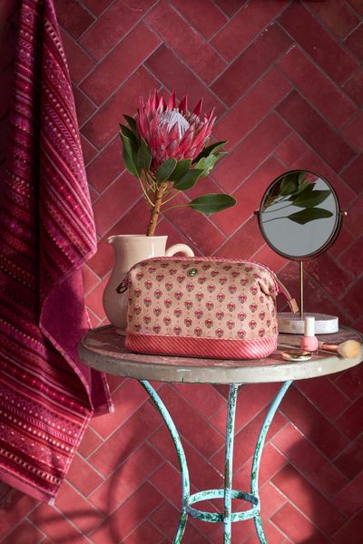 Necessaire Cooper Groß Jaipur Flower Rosa