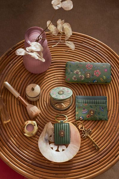 Taschenspiegel Mini Flora Bangelore Grün