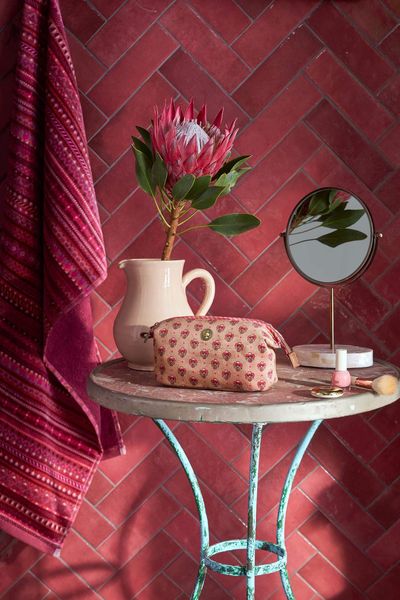 Necessaire Cooper Klein Jaipur Flower Rosa