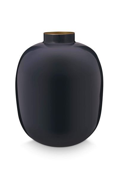 Vaas Metaal Middenblauw 32cm