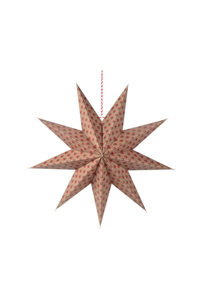 Weihnachtsstern Papier Jaipur Flower Rot 60cm