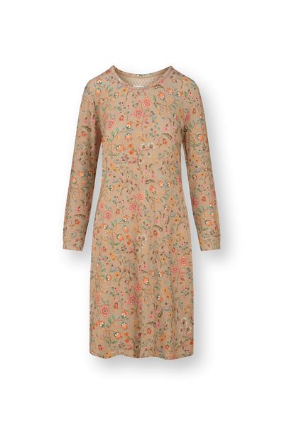 Destiny Chemise de Nuit à Manches Longues Flora Bangalore Sable