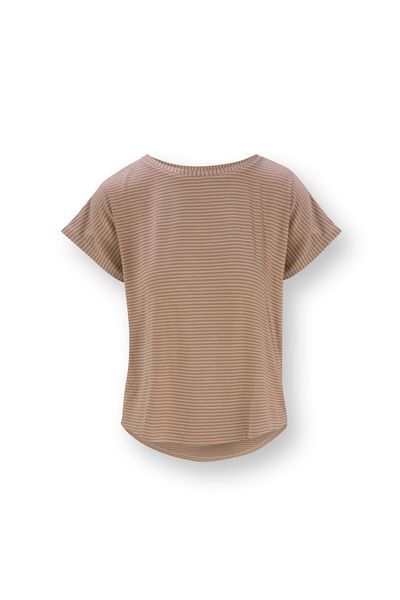 Tatum Top à Manches Courtes Little Sumo Stripe Sable